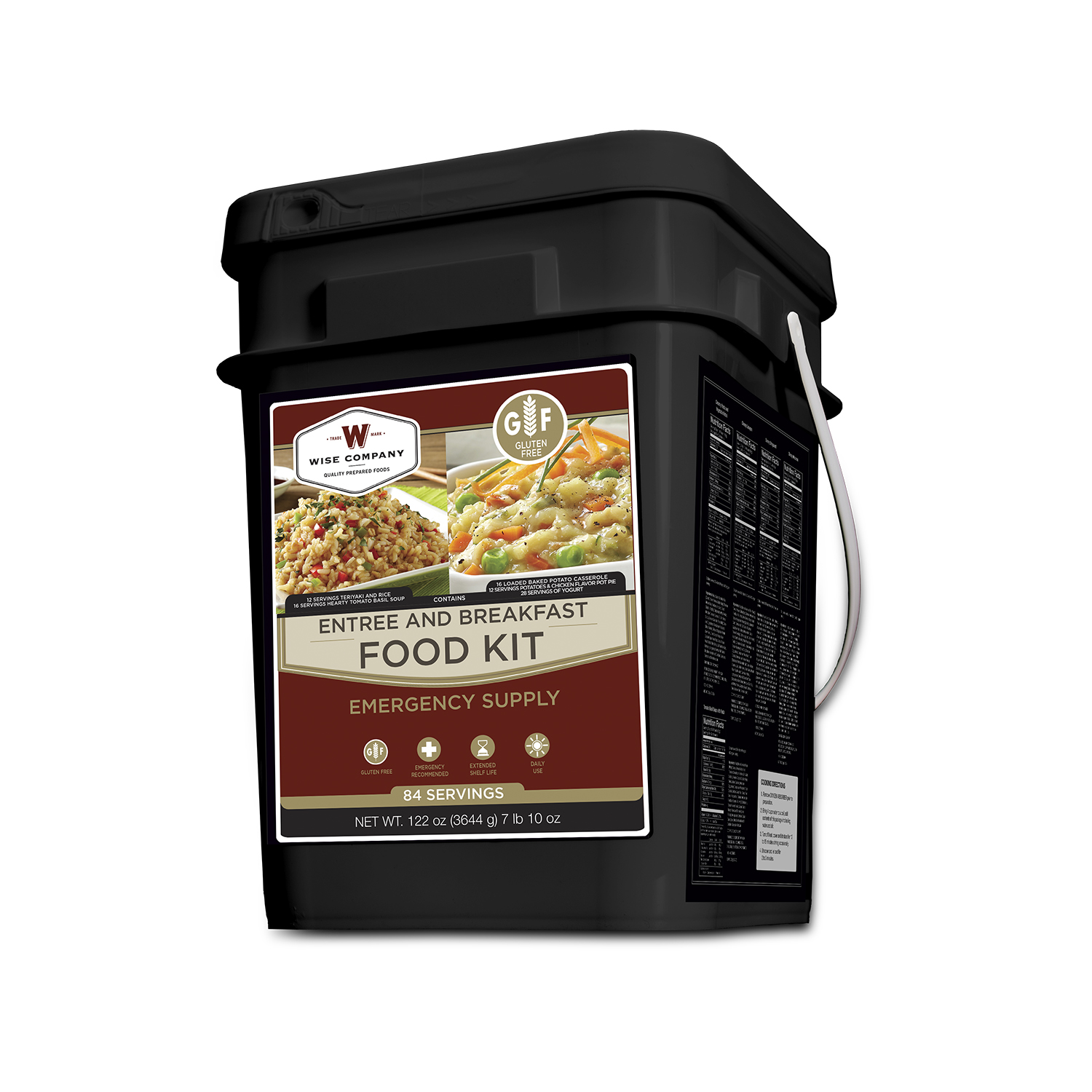 84 Serving Entrée and Breakfast Gluten-Free bucket