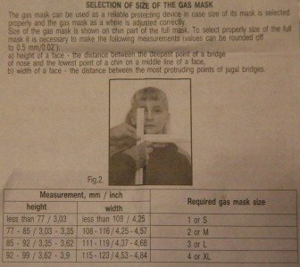 Russian PDF-D Gas Mask, child 4 X-Large