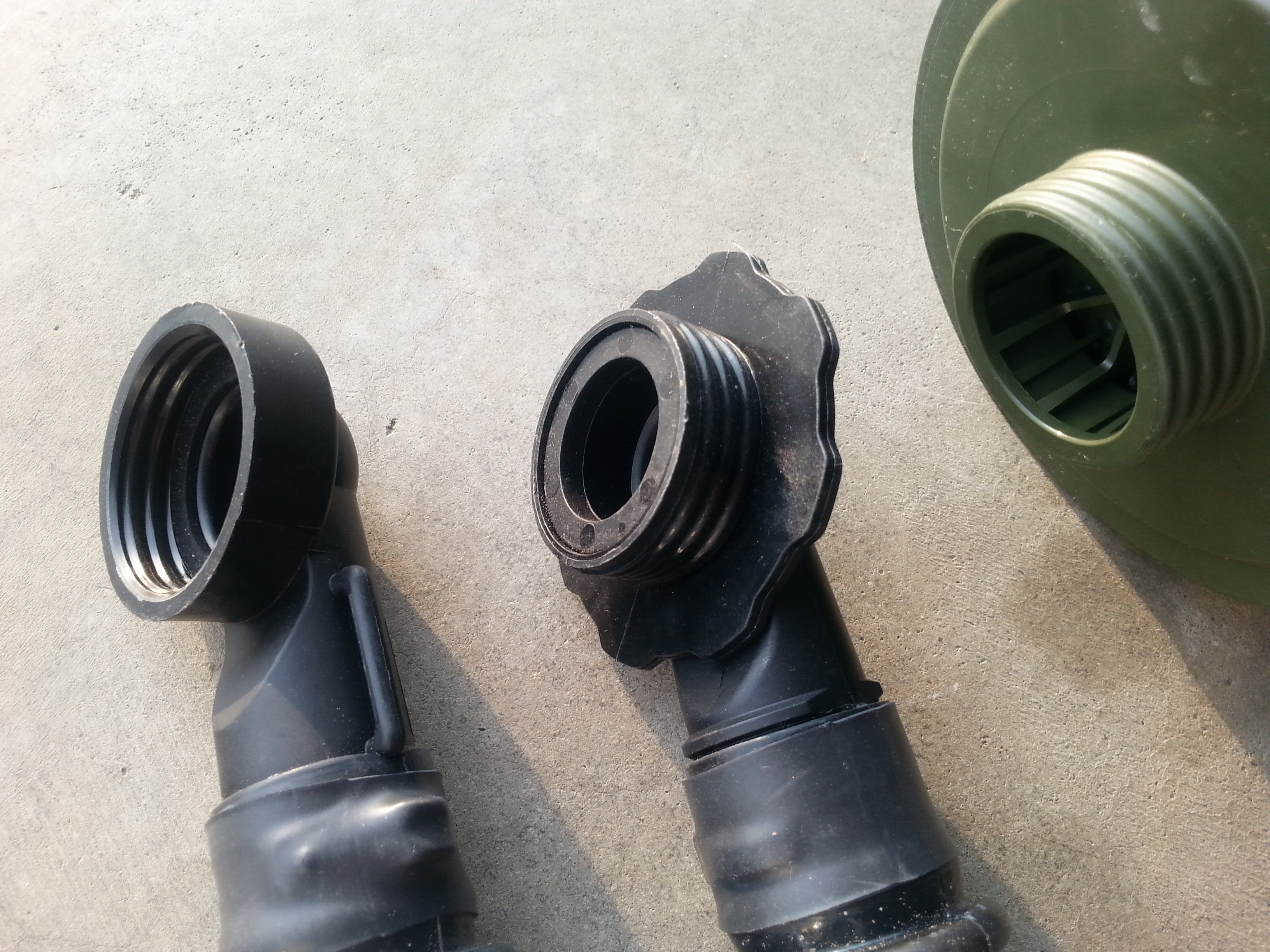 Gas Mask Filter Extension Hose