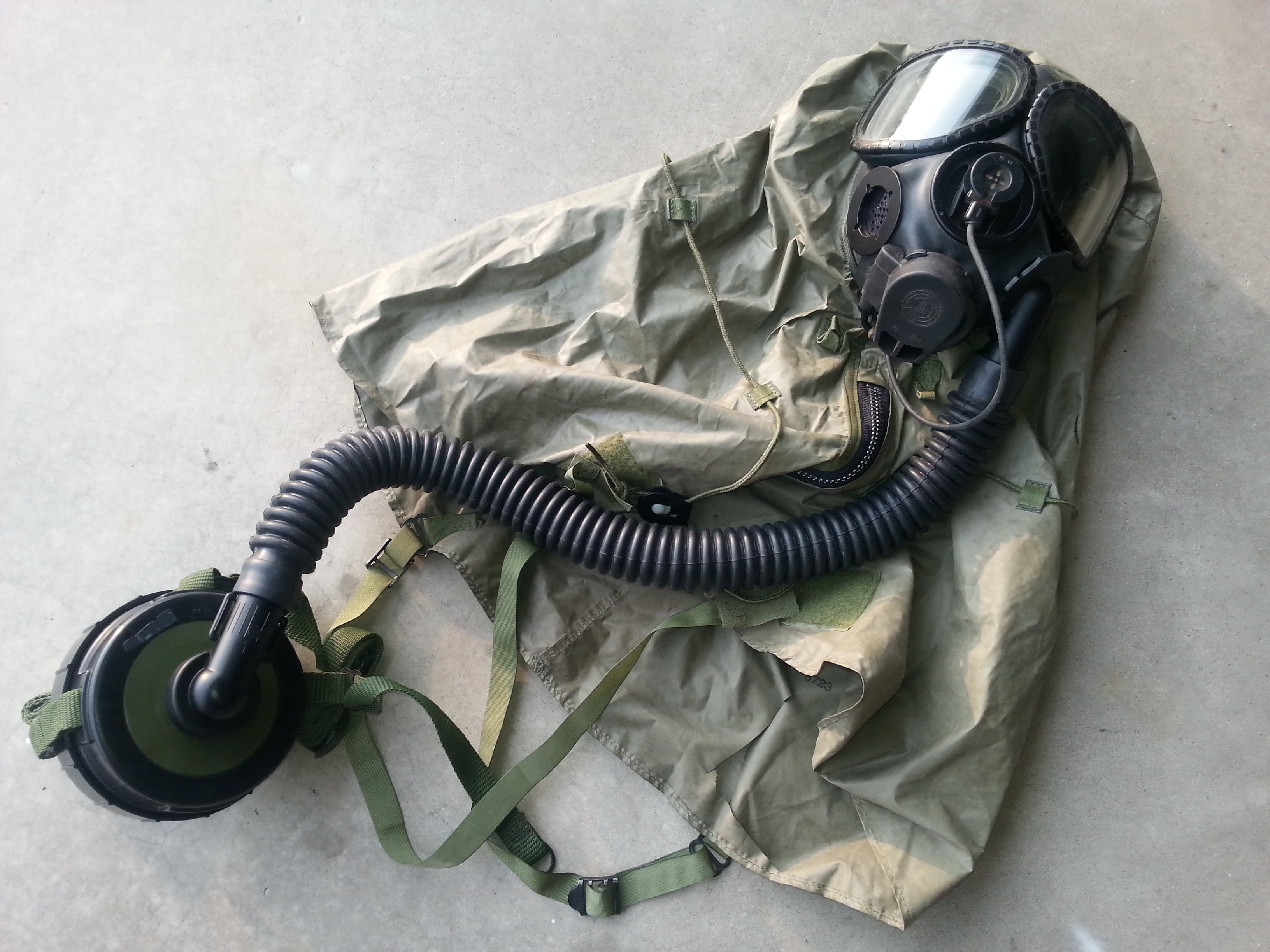 Gas Mask Filter Extension Hose