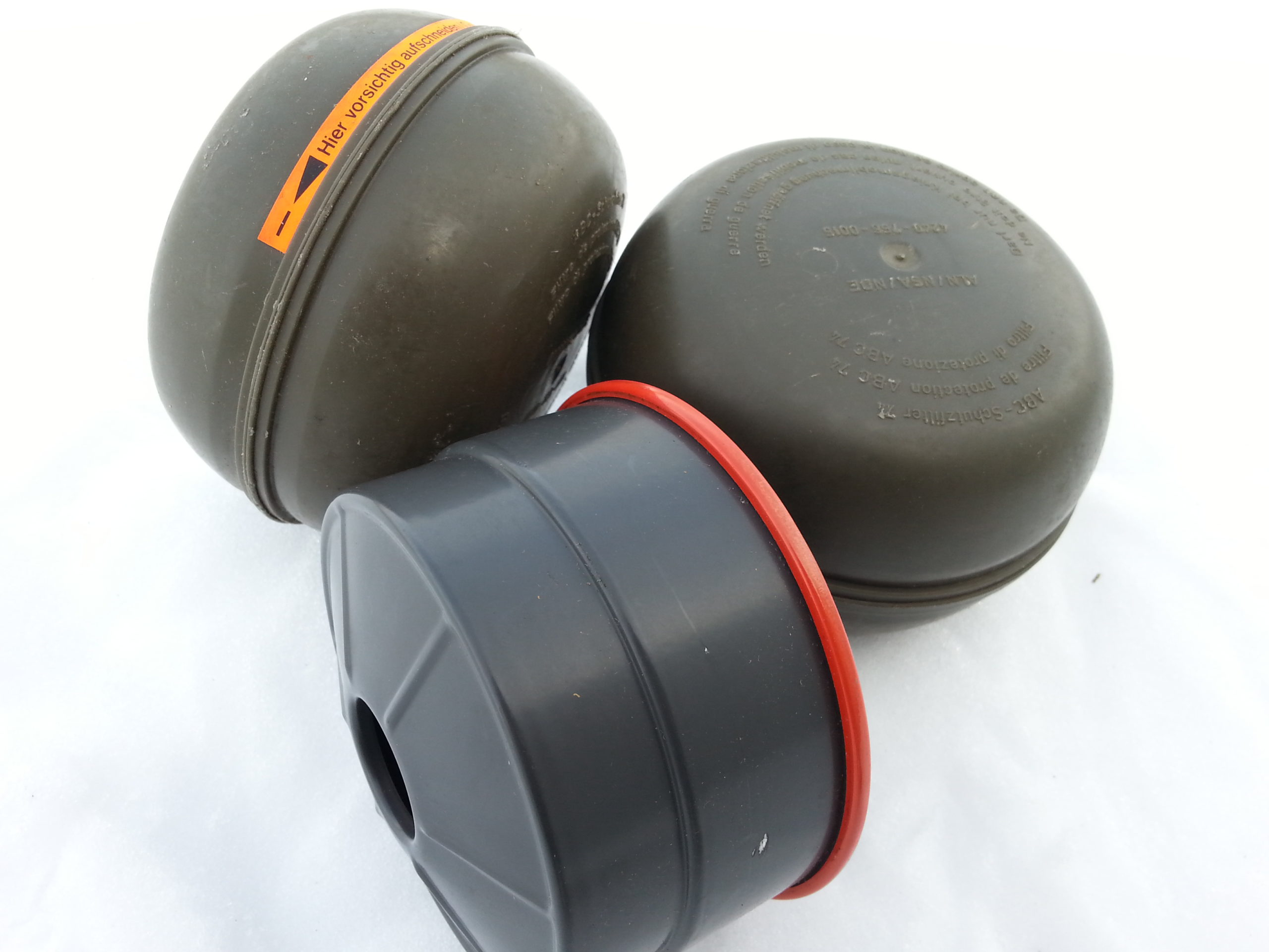 NBC 40mm NATO Thread Gas Mask Filter - CBRN Multi-Threat Canister, Sealed Unused Surplus