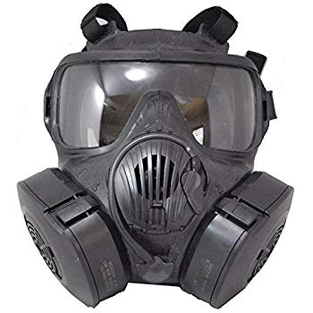 Avon M50 gas mask with filters and carry bag