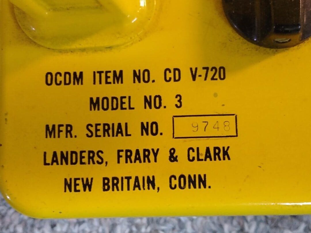 CD-V720 model 3 Radiological Survey Meter