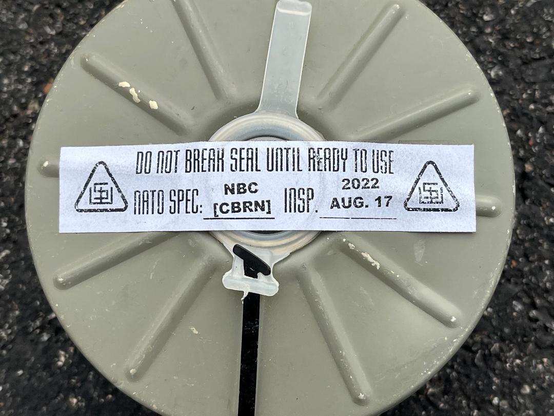 Israeli 40mm NBC NATO Gas Mask Filter